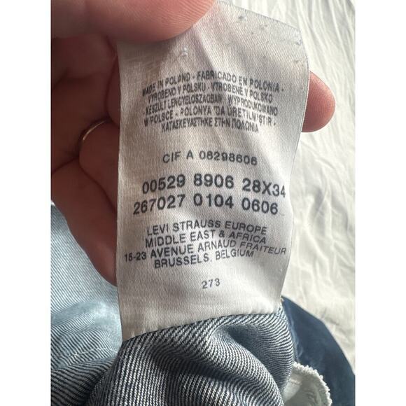 Levi's 529 Curvy Bootcut Jeans Women’s 27×33 Dark Wash Mid-Rise (Discontinued) - Picture 7 of 8